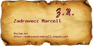 Zadravecz Marcell névjegykártya